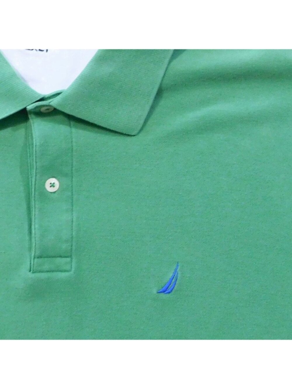Nautica True Deck Polo Shirt Mens 2XLT Green Big Tall SS Classic Fit Cotton - Picture 3 of 7